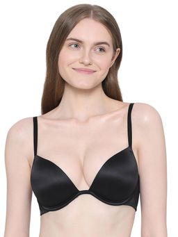 Wacoal - Women’S Playful Love Padded Wired Demi Cup Level 3 Push-Up Bra - Black