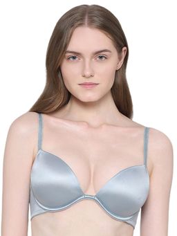 Wacoal - Women’S Playful Love Padded Wired Demi Cup Level 3 Push-Up Bra - Blue