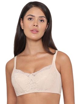 Wacoal - Womens Moselle Padded Wired Full Cup Bridal Wear Lace Bra-Beige