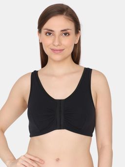 Zivame - True Curv Basics Double Layered Super Support Bra - Anthracite