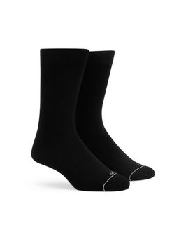 Dynamocks - Men and Women Bamboo Crew Length Socks - Black