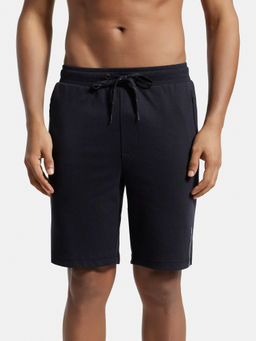 Jockey - AM14 Men Super Combed Cotton Rich Straight Fit Shorts - Black