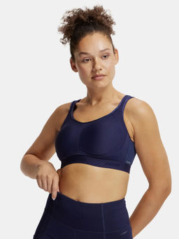 Jockey - MI11 Wirefree Non Padded Microfiber Elastane Sports Bra - Peacoat