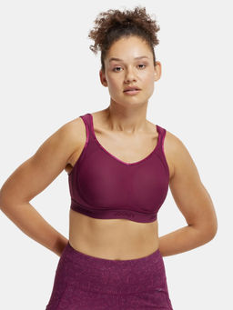 Jockey - MI11 Wirefree Non Padded Microfiber Elastane Sports Bra - Grape Wine