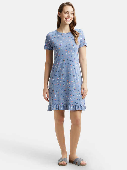 jockey night dress for ladies Buy RX25 Women Micro Modal Cotton Printed Sleep Material:Resin