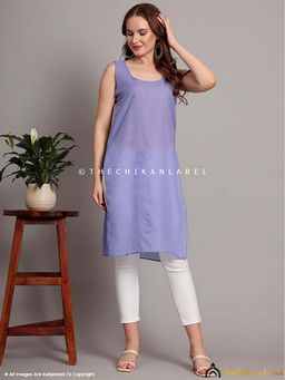 The Chikan Label - Cotton Camisole Inners for Kurtis and Kurta Lavendar