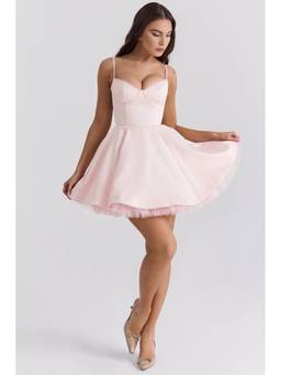 Bee Boe - Sweetheart Tulle Pink Mini Dress