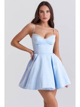 Bee Boe - Sweetheart Tulle Blue Mini Dress
