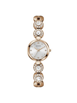 Guess - Women Bejewelled Silver Dial Analog Watch - GW0757L3 (M)