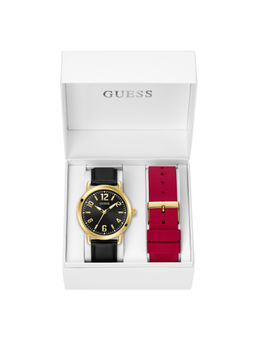 Guess - Men Box Sets Black Dial Analog Watch - U1455G1M (M)