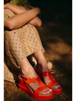 Vanilla Moon - Oberoi Buckle Heels - Orange