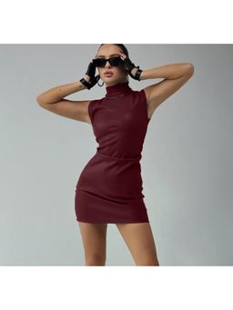 Miakee - Bilbury Maroon Mini Dress