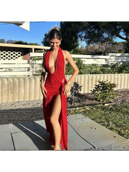 Miakee - Tunisia Red Maxi Dress