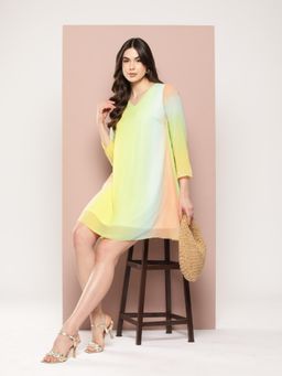 Qurvii - Ombre A-Line Summer Dress