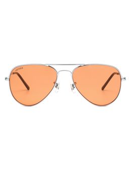 Tommy Hilfiger - Men Orange Lens Round Frame Sunglasses