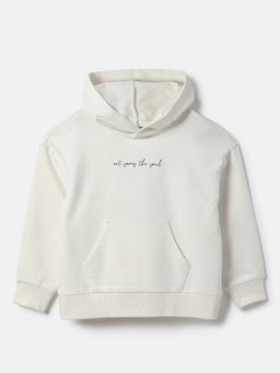 United Colors of Benetton - Girls Off White Regular Fit Graphic Sweatshirt