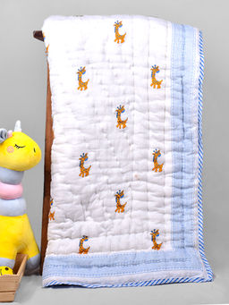 Moms Home - Organic Cotton Baby Quilt - Giraffe - 0-4 Years