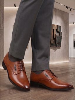 Alberto Torresi - Smooth Formal Tan Shoes