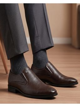 Alberto Torresi - Fox Leather Brown Slip On Formal Moccasins