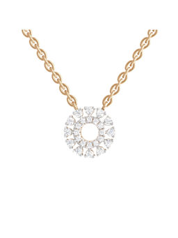 Sparkles - Lab Grown Diamond Round Pendant 14KT 0.24ct Rose Gold