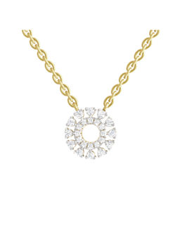 Sparkles - Lab Grown Diamond Round Pendant 14KT 0.24ct Yellow Gold