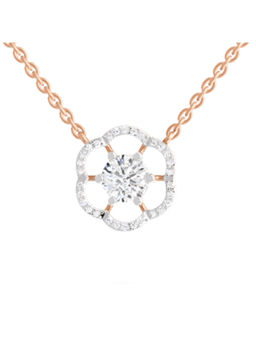 Sparkles - Lab Grown Diamond Floral Pendant 14KT 1.15ct Rose Gold