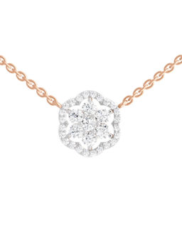 Sparkles - Lab Grown Diamond Floral Pendant 14KT 0.98ct Rose Gold