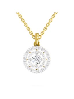 Sparkles - Lab Grown Diamond 14KT 1.3ct Floral Pendant Yellow Gold