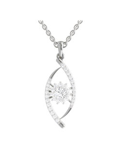 Sparkles - Lab Grown Diamond 14KT 0.75ct Eye Pendant Silver