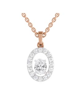 Sparkles - Lab Grown Diamond 14KT 1.41ct Oval Pendant Rose Gold