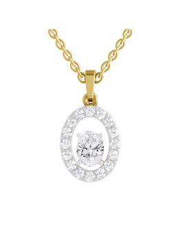 Sparkles - Lab Grown Diamond 14KT 1.41ct Oval Pendant Yellow Gold