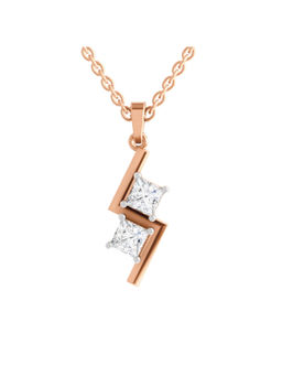 Sparkles - Lab Grown Diamond 14KT 1ct Z Pendant Rose Gold
