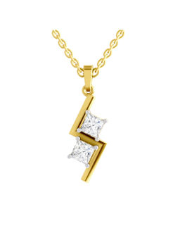 Sparkles - Lab Grown Diamond 14KT 1ct Z Pendant Yellow Gold
