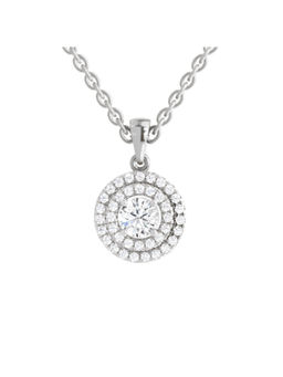 Sparkles - Multi Lab Grown Diamonds Pendant 0.71 Ct 14K Silver