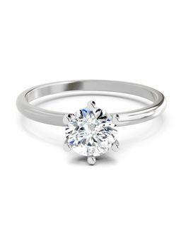Sparkles - Solitaire Lab Grown Diamonds Ring 0.75 Ct 14Kt Silver