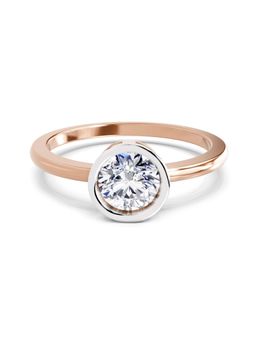 Sparkles - Solitaire Lab Grown Diamonds Ring 0.75 Ct 14Kt Rose Gold