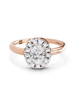 Sparkles - Oval Lab Grown Diamonds Ring 0.75 Ct 14Kt Rose Gold