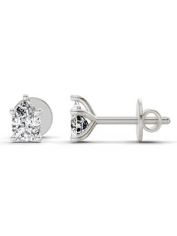 Sparkles - Pear Lab Grown Diamond Earring 0.46 Ct 14K Silver