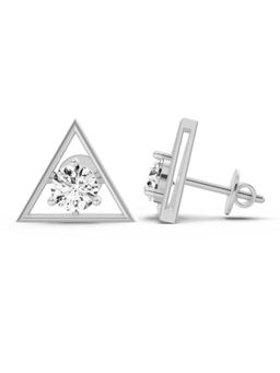 Sparkles - Lab Grown Diamond 14KT 1ct Trinity Earring Silver
