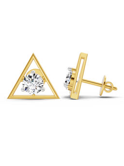 Sparkles - Lab Grown Diamond 14KT 1ct Trinity Earring Yellow Gold