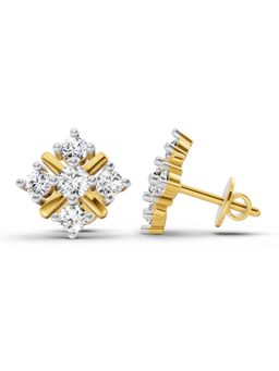 Sparkles - Lab Grown Diamond 14KT 0.98ct 5 Stone Earring Yellow Gold