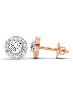 Sparkles - Round Lab Grown Diamonds Earring 0.75 Ct 14K Rose Gold