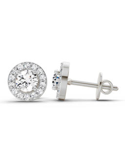 Sparkles - Round Lab Grown Diamonds Earring 0.75 Ct 14K Silver