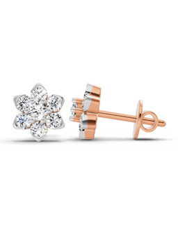 Sparkles - 6 Stone Lab Grown Diamond Earring 0.67 Ct 14K Rose Gold
