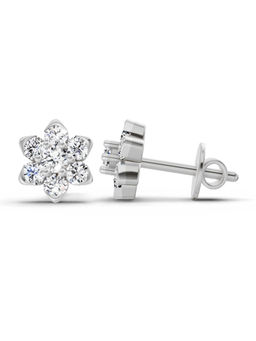 Sparkles - 6 Stone Lab Grown Diamond Earring 0.67 Ct 14K Silver