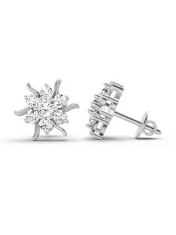 Sparkles - Lab Grown Diamond 14KT 0.92ct Sunflower Earring Silver