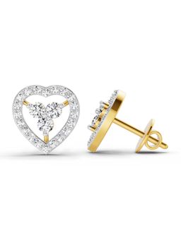 Sparkles - Heart Lab Grown Diamond Earring 0.63 Ct 14K Yellow Gold