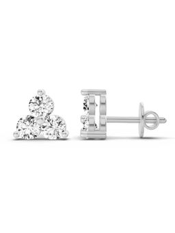 Sparkles - Lab Grown Diamond 14KT 1.05ct 3 Stone Earring Silver