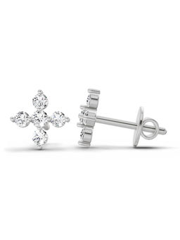 Sparkles - Emily Cross Lab Grown Diamond Earring 0.37 Ct 14K Silver
