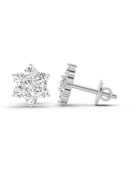 Sparkles - Lab Grown Diamond 14KT 0.97ct Floral Earring Silver